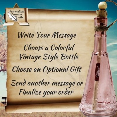 message in a bottle gift